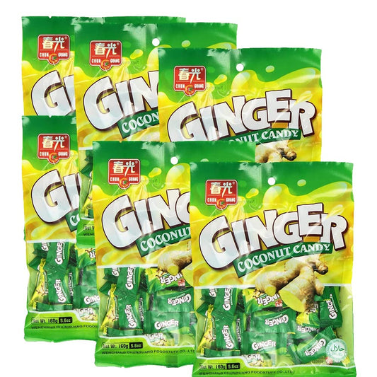 Ginger Coconut Candy – 5.6 oz (Pack of 6)